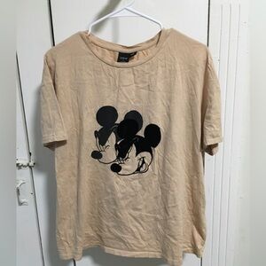 Disney Beige Top with Black Label